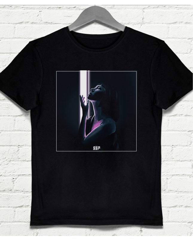 Light Siyah Tişört - basmatik.com