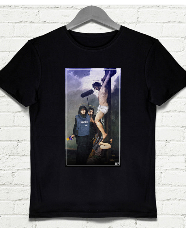 Press Siyah Tişört - basmatik.com