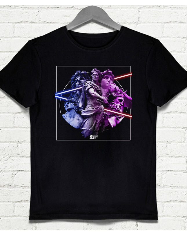 Statues Siyah Tişört - basmatik.com