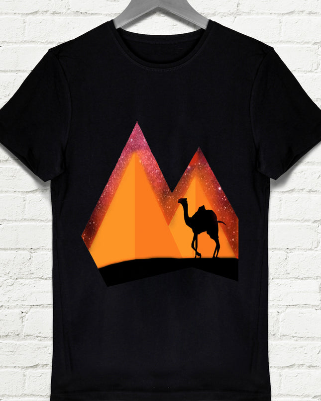 Piramitler siyah t-shirt - basmatik.com