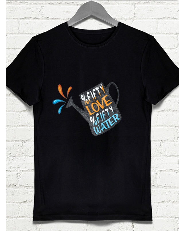 Fifty Love Erkek Siyah tshirt - basmatik.com