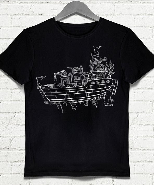 Ship Happens Siyah Erkek tshirt - basmatik.com