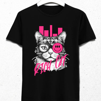 Rich Cat Streetwear Retro Futuristic Design