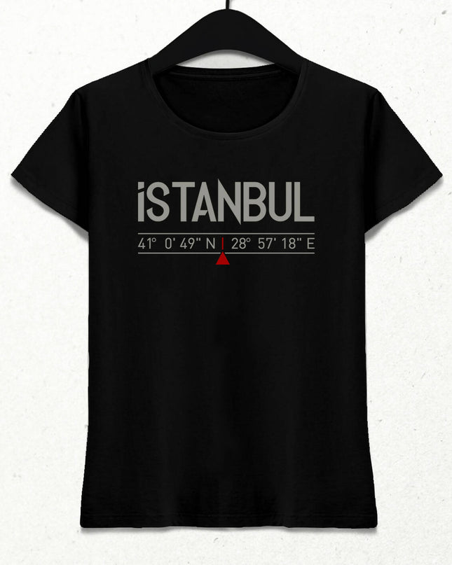 İstanbul Koordinatlar Kadın Tişört