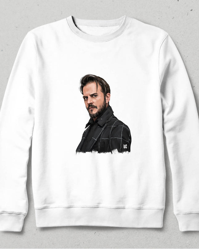 Kapüşonsuz Sweatshirt - Mehmet Günsür - basmatik.com