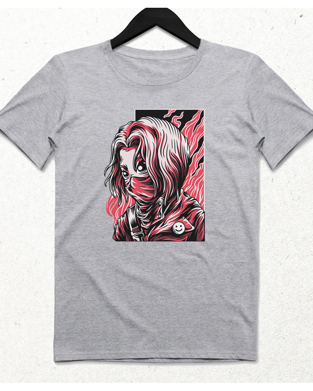 Fearless Gri Erkek Tişört - basmatik.com