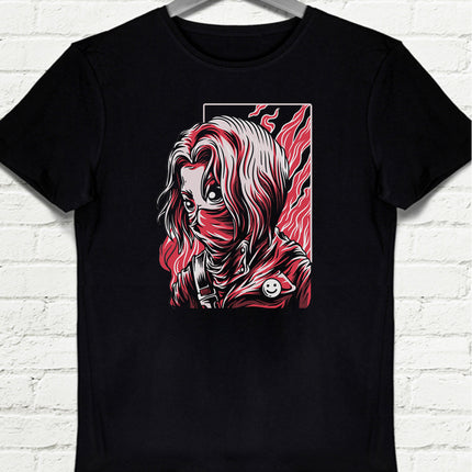 Fearless  Siyah Erkek Tişört - basmatik.com