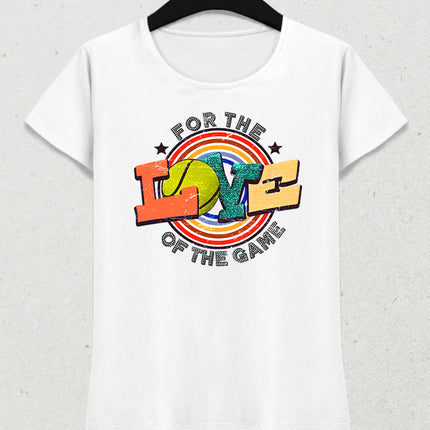 for the love tenis kadın tişört - basmatik.com