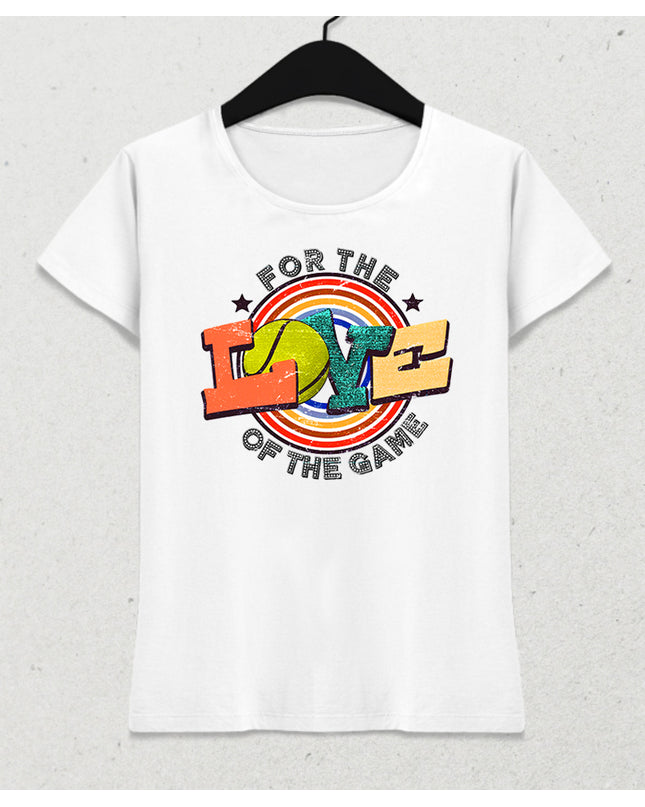 for the love tenis kadın tişört - basmatik.com
