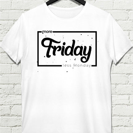 More Friday Beyaz Tişört - basmatik.com