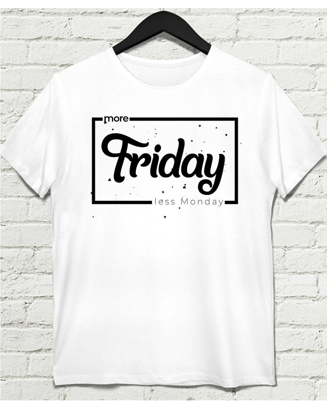 More Friday Beyaz Tişört - basmatik.com