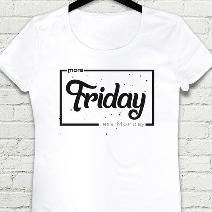 More Friday Beyaz Tişört - basmatik.com