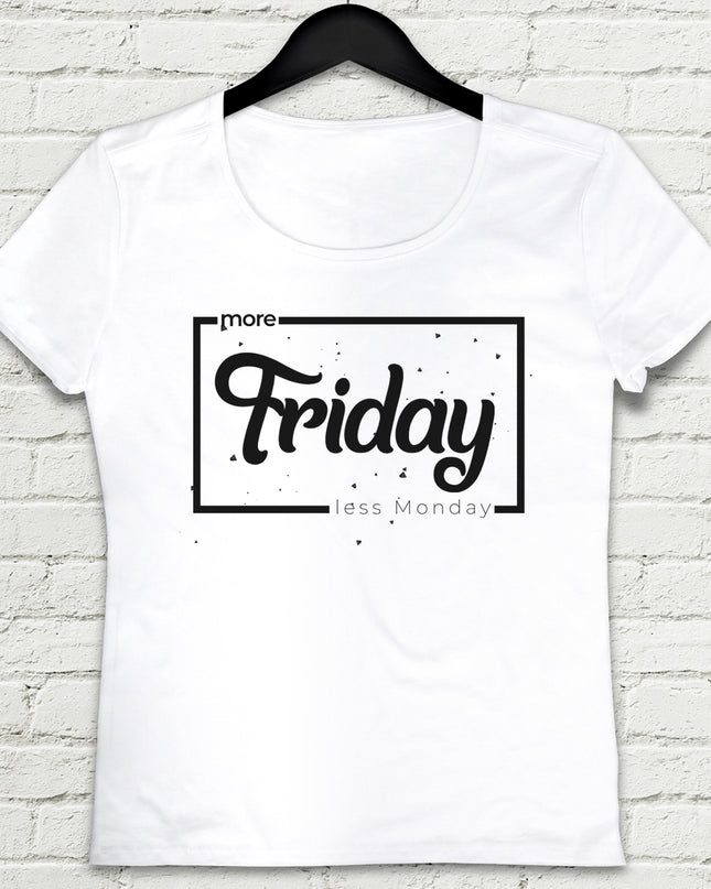 More Friday Beyaz Tişört - basmatik.com
