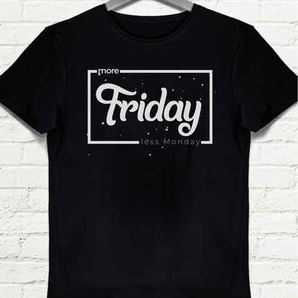 More Friday Siyah Tişört - basmatik.com