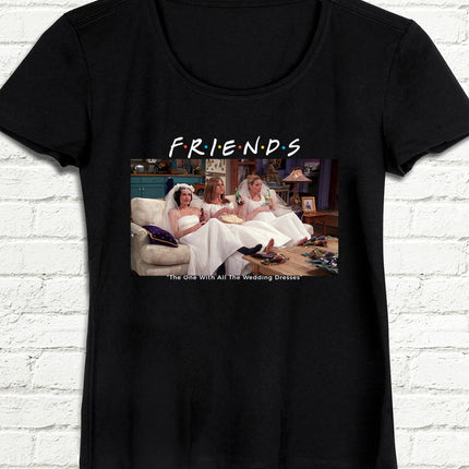Friends Siyah Tişört - basmatik.com