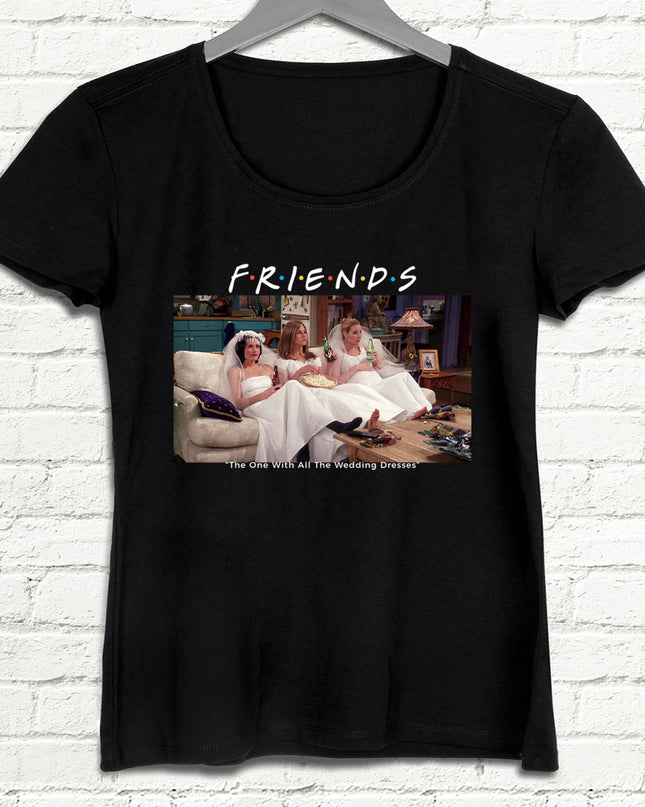 Friends Siyah Tişört - basmatik.com