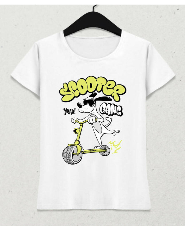 Scooter Dog Kadın Tişört - basmatik.com