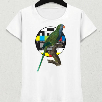 Papağan Kadın Kısa Kol T-shirt 11 - basmatik.com
