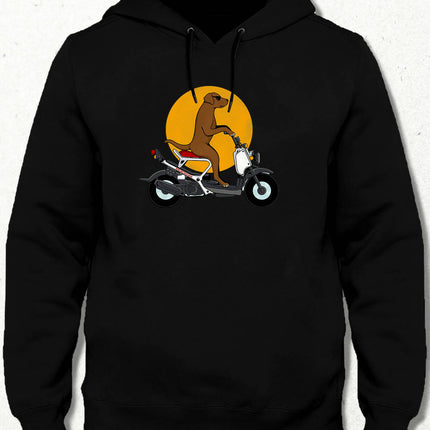 Dog Bike Hooded Sweatshirt