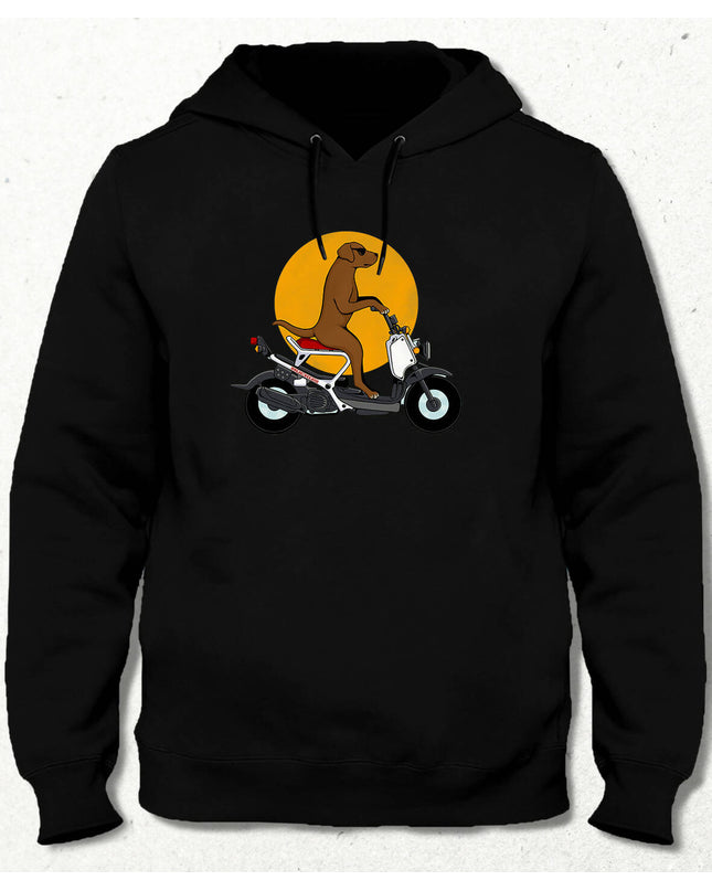 Dog Bike Hooded Sweatshirt