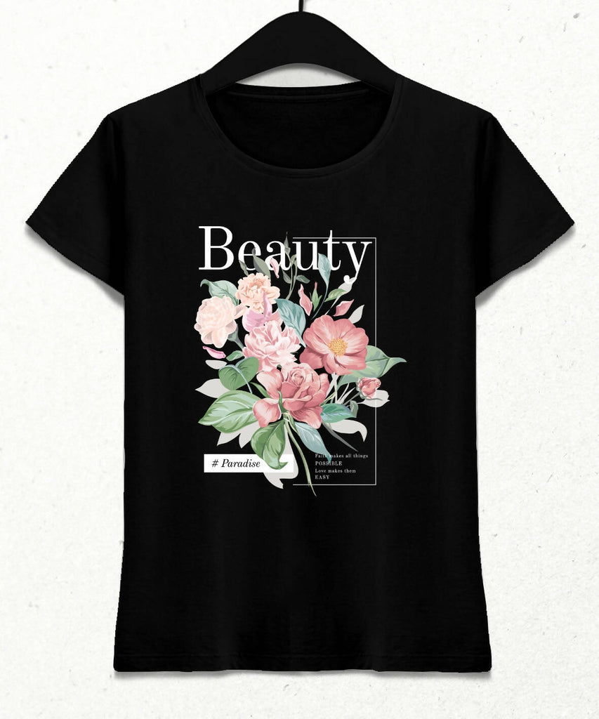 Beauty Kadın Streetwear Tasarım T-shirt