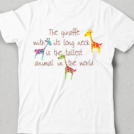 Giraffe cocuk tişört - basmatik.com