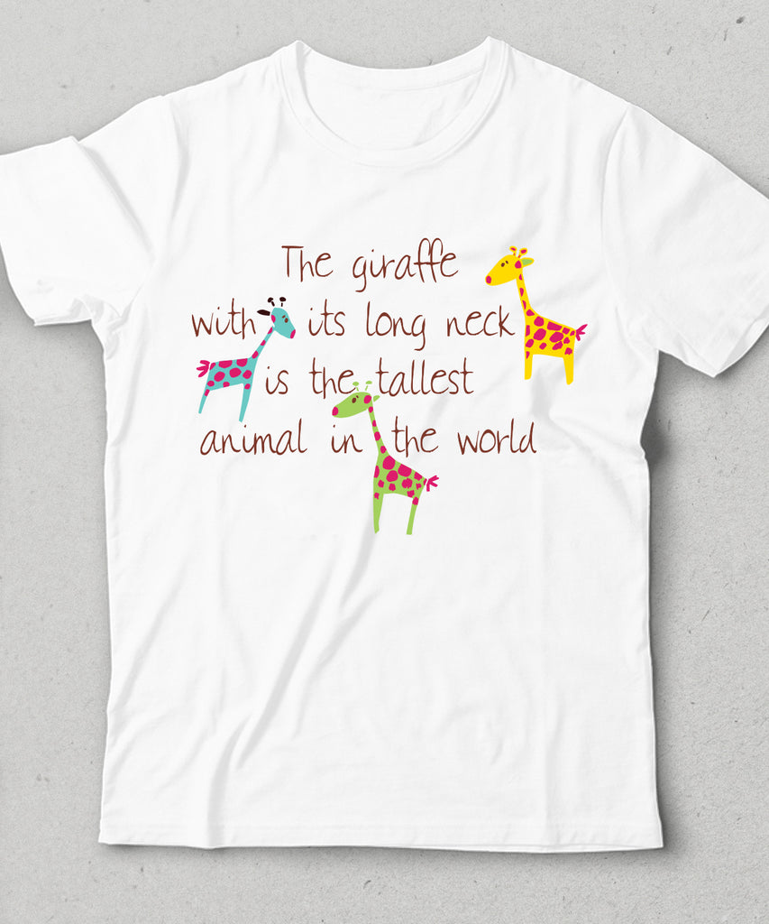 Giraffe cocuk tişört - basmatik.com