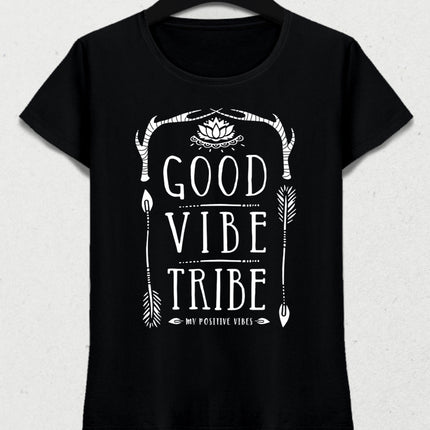 good vibe siyah tişört - basmatik.com