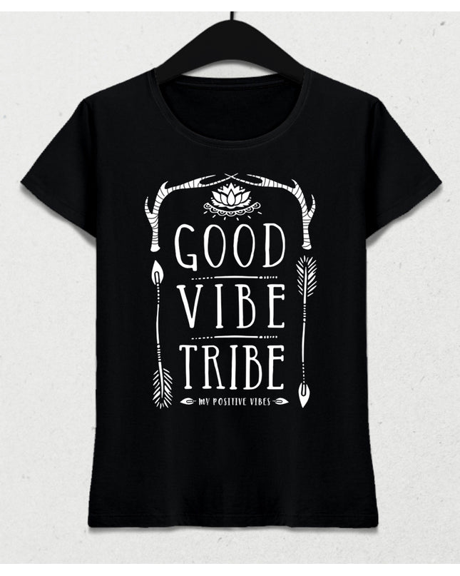 good vibe siyah tişört - basmatik.com