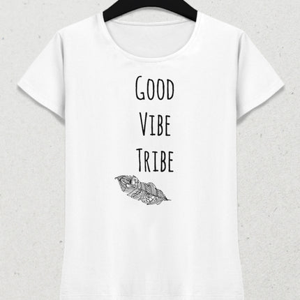 good vibe tribe yoga tişört - basmatik.com