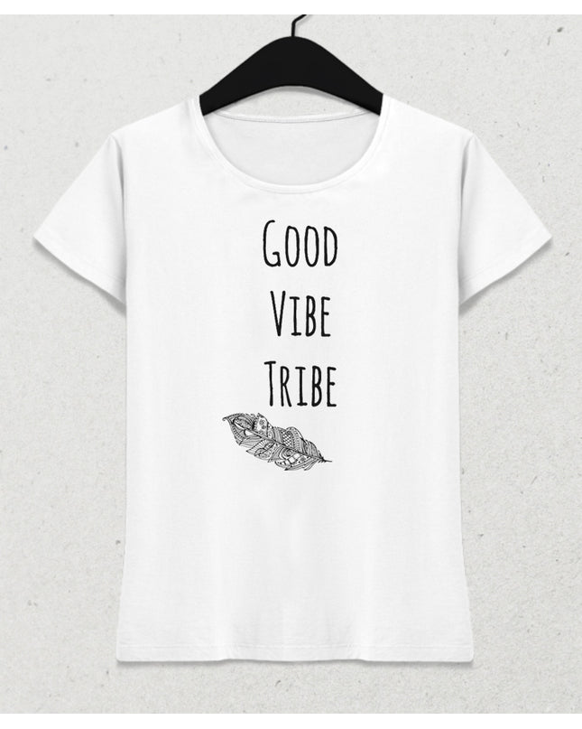 good vibe tribe yoga tişört - basmatik.com