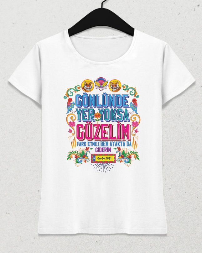 Güzelim Beyaz Tişört - basmatik.com