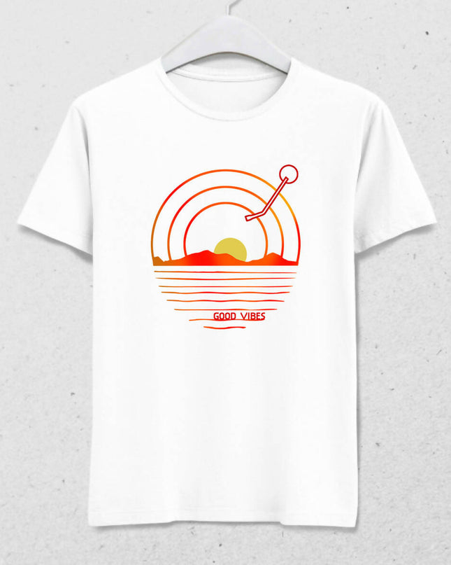 Good Vibes Erkek Tişört - basmatik.com
