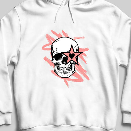 Erkek Skull Sweatshirt - Kapüşonlu - basmatik.com