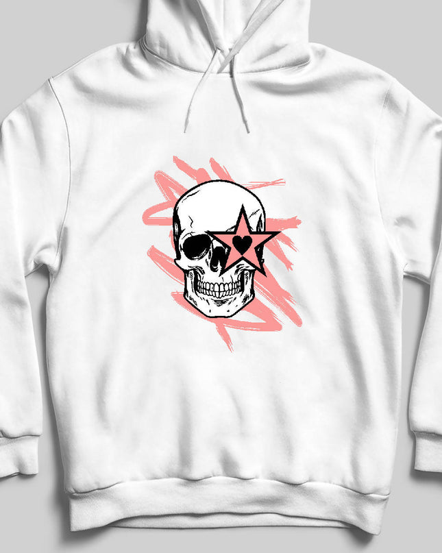 Erkek Skull Sweatshirt - Kapüşonlu - basmatik.com
