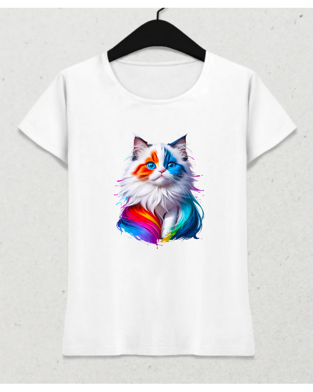 Kedi Sevenler - Kadın Tişört - basmatik.com