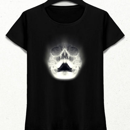 Ghost Skull Kadın Tişört - basmatik.com