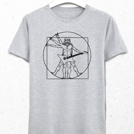 Rock Man Erkek Gri Tişört - basmatik.com