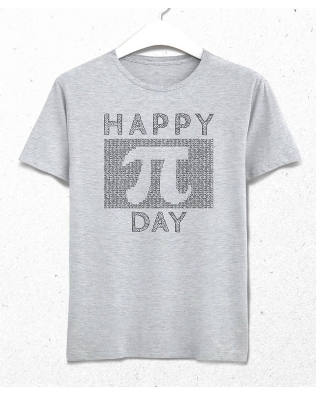 Happy pi erkek gri tişört - basmatik.com