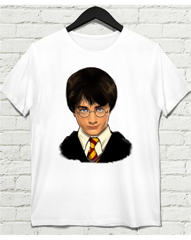 Harry Beyaz Tişört - basmatik.com