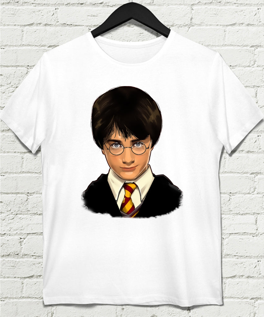 Harry Beyaz Tişört - basmatik.com