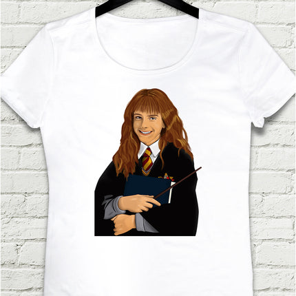 Hermione Granger Beyaz Tişört - basmatik.com