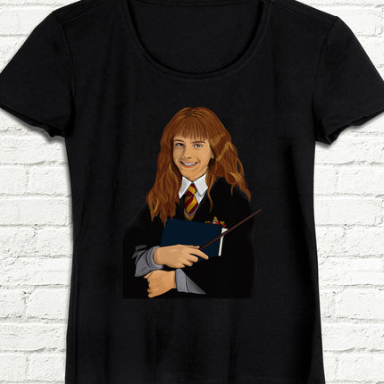 Hermione Granger Siyah Tişört - basmatik.com