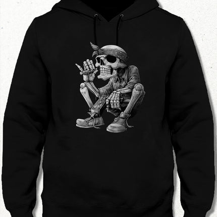 Hip hop gangster kapşonlu