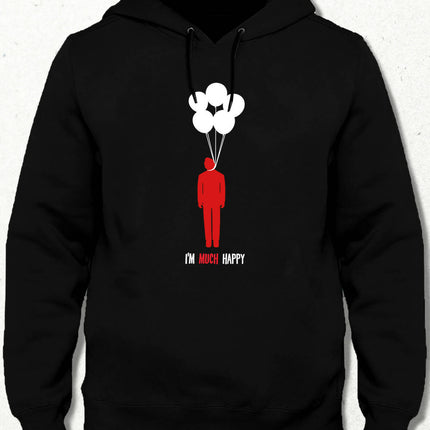 Much Happy Kapüşonlu Sweatshirt - basmatik.com