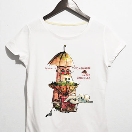 hombrella bayan - t-shirt - basmatik.com