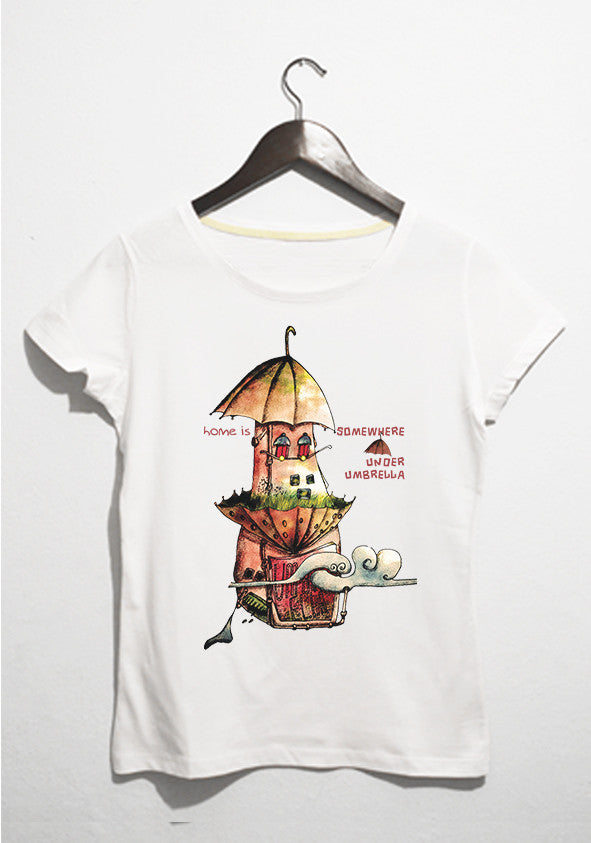 hombrella bayan - t-shirt - basmatik.com