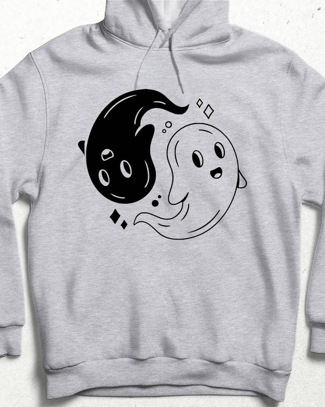 Ying Yang Ghosts Kapüşonlu Sweatshirt - basmatik.com