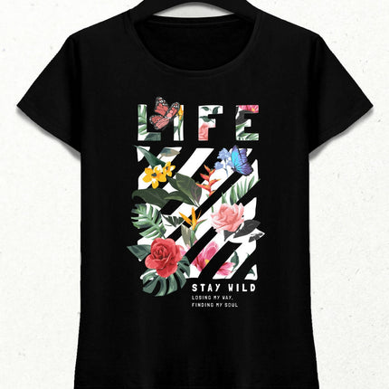 Life Kadın Streetwear Tasarım T-shirt