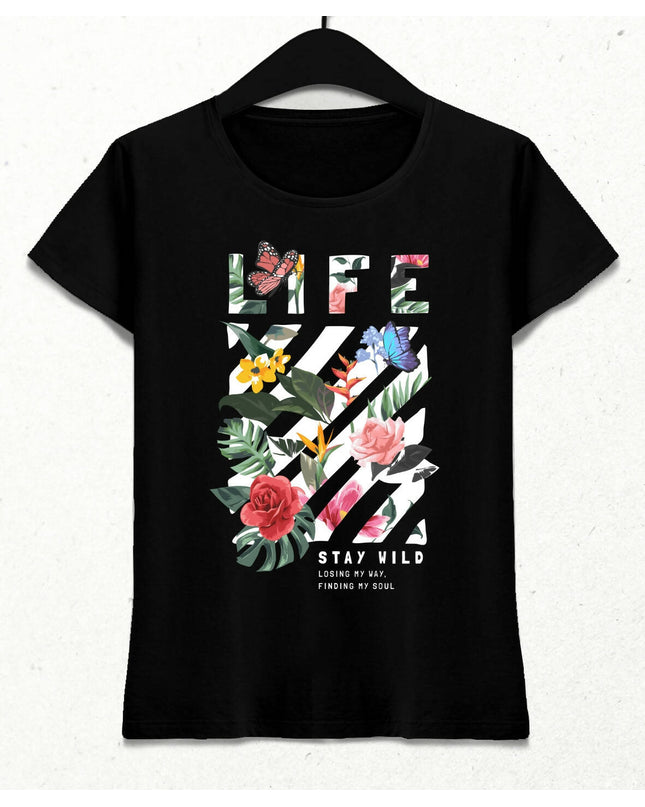 Life Kadın Streetwear Tasarım T-shirt